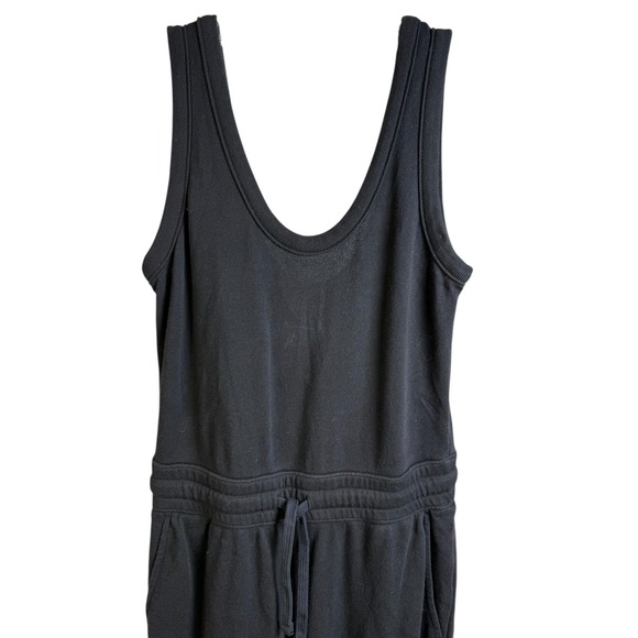 Everlane Pants - Everlane Jumpsuit Womens XS Black Organic Cotton Sleeveless Jogger Scoop Neck